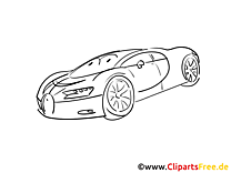 Automobile coloring page to print