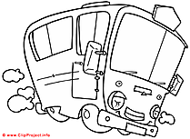Bus Coloring Pages for Free - Cars Coloring Pages