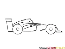Formel 1 Rennwagen Ausmalbild, Vorlage, Druckvorlage