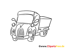 Truck coloring page to print