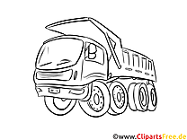 Truck coloring page tipper