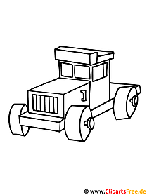 Truck coloring page for kids free