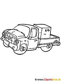 Commercial vehicle coloring page free commercial vehicle