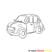 Car coloring page