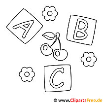 ABC mall för färgläggning