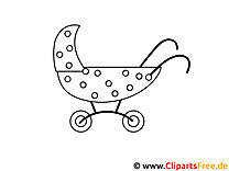 Stroller coloring page