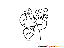 Baby boy coloring page for free