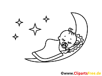 Free coloring page Good night