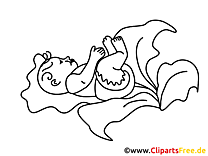 Free coloring page Child-Baby