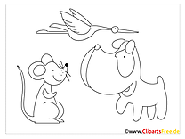 Farm animals coloring page simple pictures for coloring
