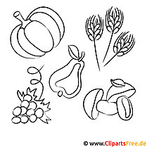 Harvest coloring page to print