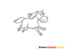 Foal Coloring Page - Free farm picture coloring pages