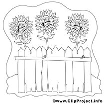 Garden coloring page for free