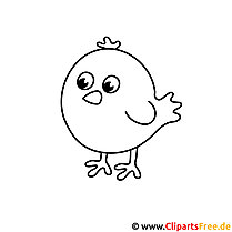 Chicken picture for coloring, coloring page