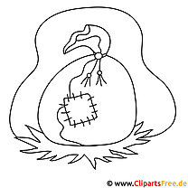 Sack picture for coloring, coloring page