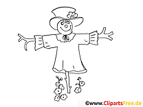 Scarecrow - Coloring pages and free coloring pages for free