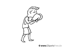Boxer - Profession coloring pages and coloring pages