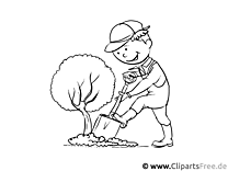 Gardener coloring page - Profession coloring pages