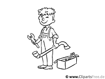 Craftsman - Coloring pages Professions