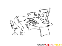IT specialist coloring page to print and color