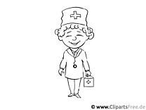 Pediatrician - coloring pages for kids free