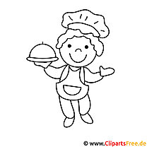 Cook picture for coloring, coloring page