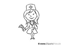 Nurse - professions for coloring
