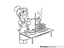Laboratory technician - free printable coloring pages