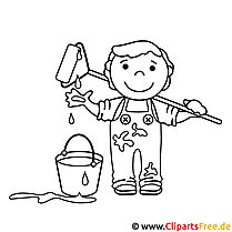 Painter coloring page for coloring