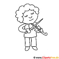 Musician picture for coloring, coloring page