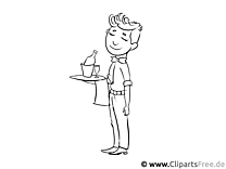 Ober - coloring pages people and professions