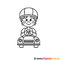Racer picture for coloring, coloring page