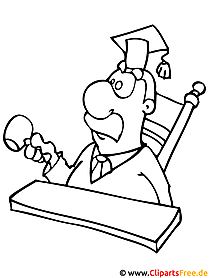 Judge coloring page