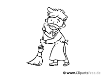 Street sweeper coloring page - Coloring pages people and jobs