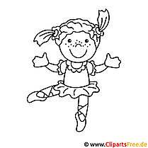 Dancing picture for coloring, coloring page