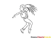 Dancer Image, Colouring, Pic free