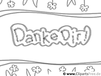Thank you card - Free coloring pages for kids
