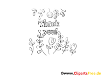 Coloring template Thank You