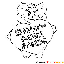 Piggy - funny coloring pages