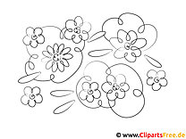 Σελίδες χρωματισμού για εκτύπωση με λουλούδια