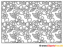 Flowers - Free coloring books for kids