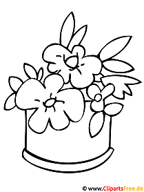 Flower coloring picture for coloring
