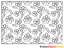 Flower graphics for coloring