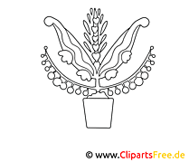 Flowers motifs and coloring pages