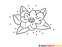Simple coloring pages with flowers
