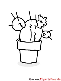 Kaktus Malvorlage, Bild zum Ausmalen