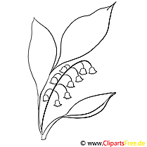 Lily of the valley picture for coloring
