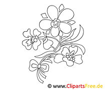 Flowers and blossoms coloring pages for free