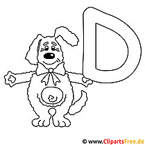 Pies - malowanie liter