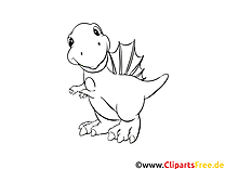 Dinosaurier - Ausmalbilder für Kinder
